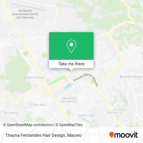 Thayna Fernandes Hair Design map