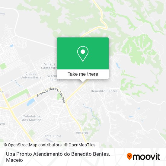 Mapa Upa Pronto Atendimento do Benedito Bentes