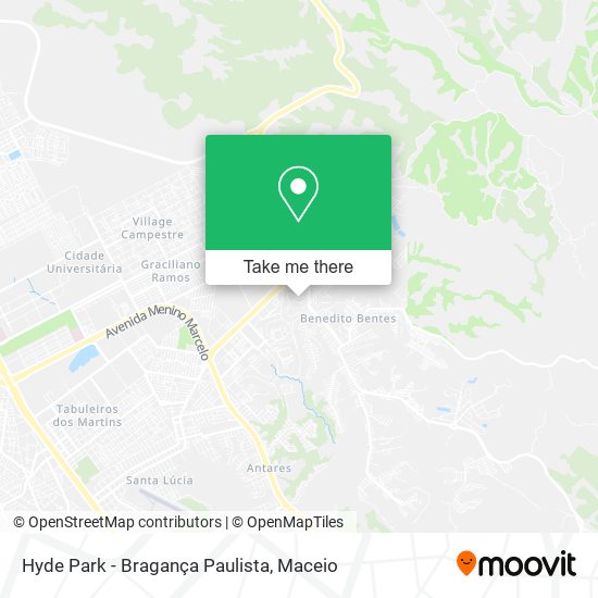 Mapa Hyde Park - Bragança Paulista