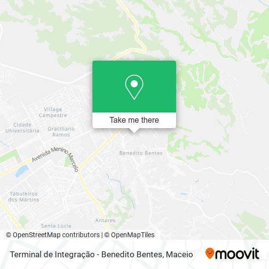 Terminal de Integração - Benedito Bentes map