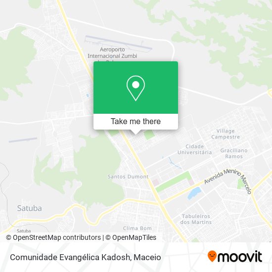 Comunidade Evangélica Kadosh map