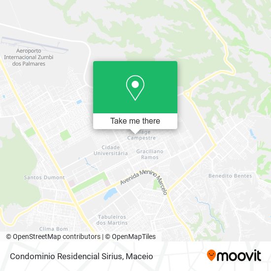 Condominio Residencial Sirius map