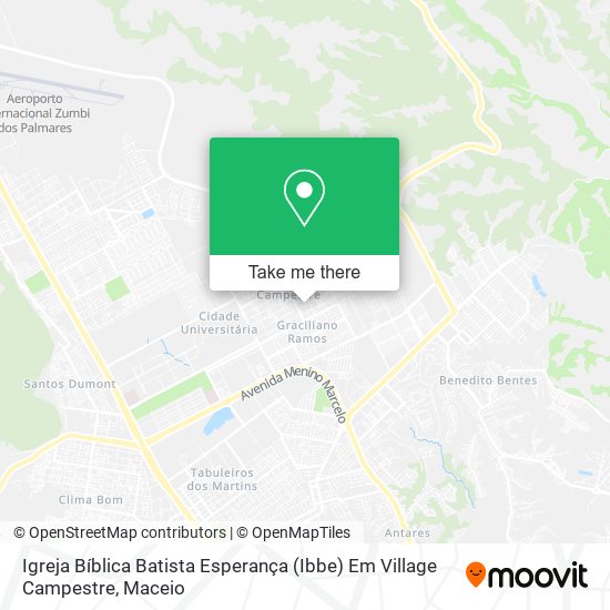 Igreja Bíblica Batista Esperança (Ibbe) Em Village Campestre map