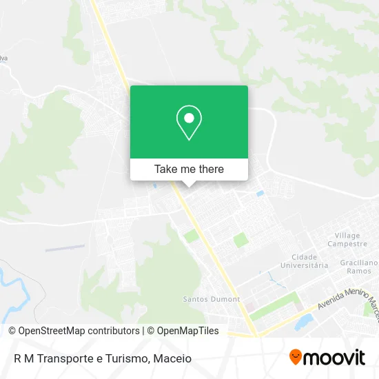 R M Transporte e Turismo map