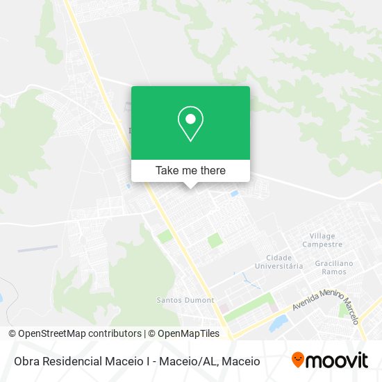Mapa Obra Residencial Maceio I - Maceio / AL