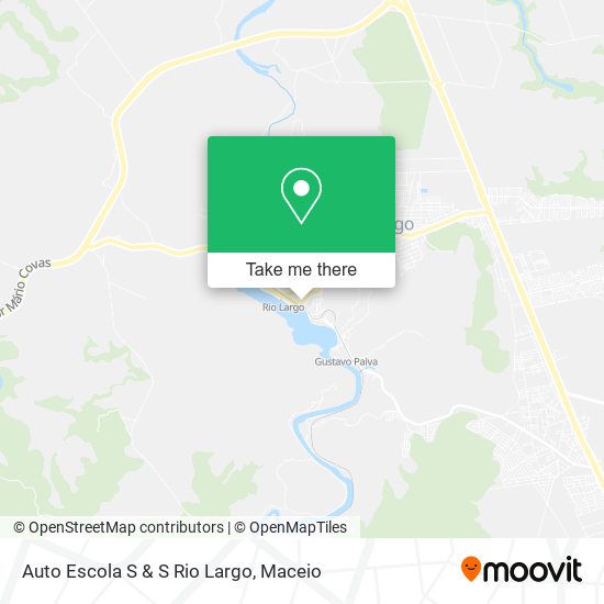 Mapa Auto Escola S & S Rio Largo