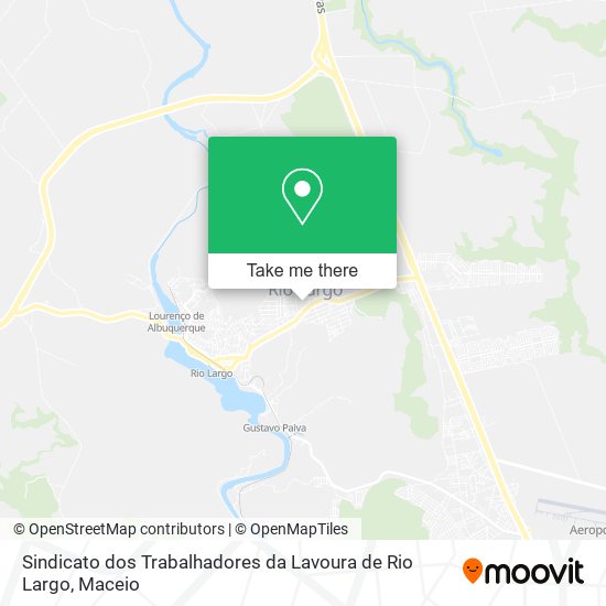 Sindicato dos Trabalhadores da Lavoura de Rio Largo map
