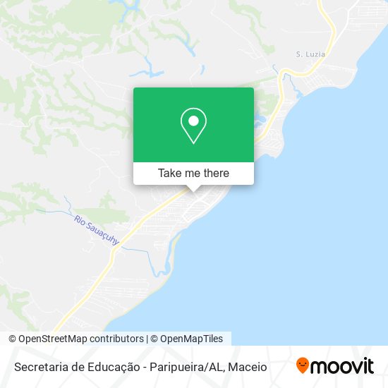 Mapa Secretaria de Educação - Paripueira / AL