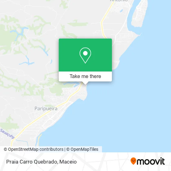 Praia Carro Quebrado map