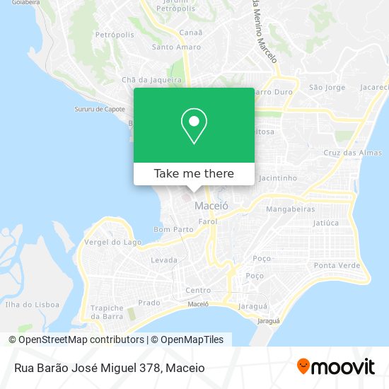 Mapa Rua Barão José Miguel 378