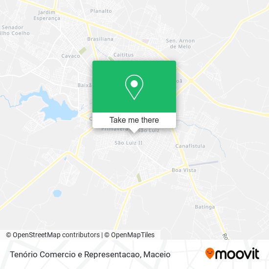 Tenório Comercio e Representacao map