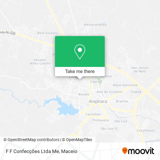 F F Confecções Ltda Me map
