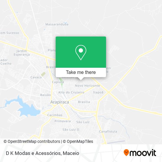 D K Modas e Acessórios map