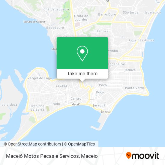 Mapa Maceió Motos Pecas e Servicos