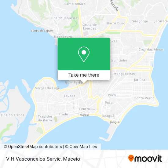 V H Vasconcelos Servic map