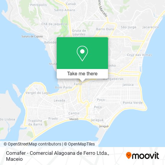 Comafer - Comercial Alagoana de Ferro Ltda. map