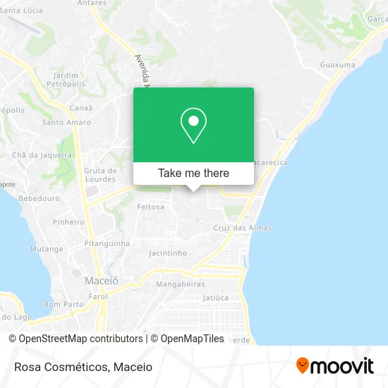 Rosa Cosméticos map