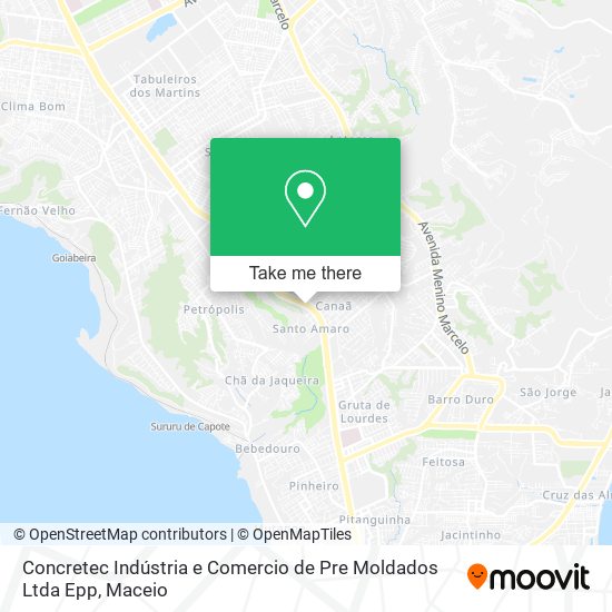 Concretec Indústria e Comercio de Pre Moldados Ltda Epp map