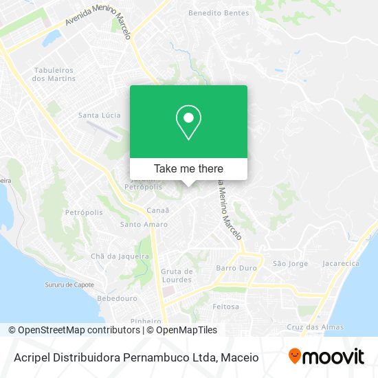 Acripel Distribuidora Pernambuco Ltda map