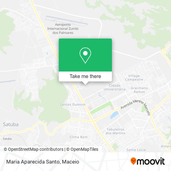 Mapa Maria Aparecida Santo