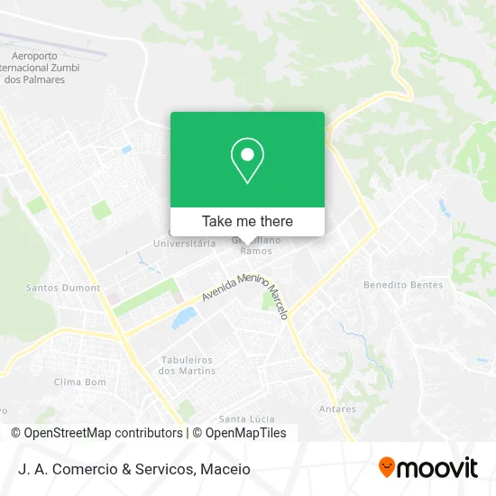 J. A. Comercio & Servicos map