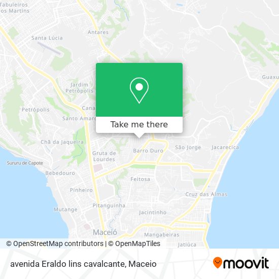 avenida Eraldo lins cavalcante map