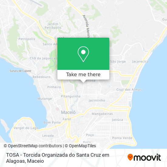 TOSA - Torcida Organizada do Santa Cruz em Alagoas map