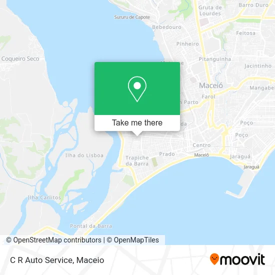 C R Auto Service map