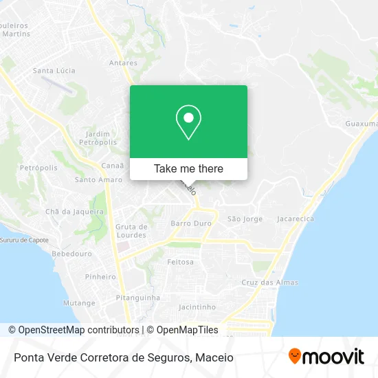 Ponta Verde Corretora de Seguros map