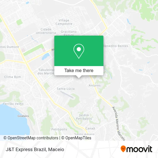 J&T Express Brazil map