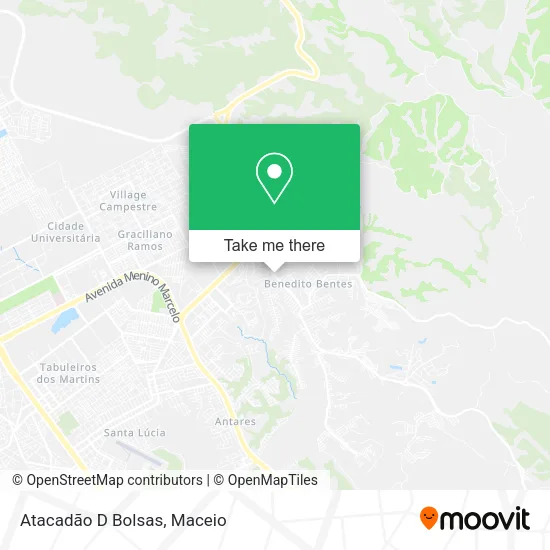Atacadão D Bolsas map