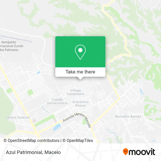 Azul Patrimonial map