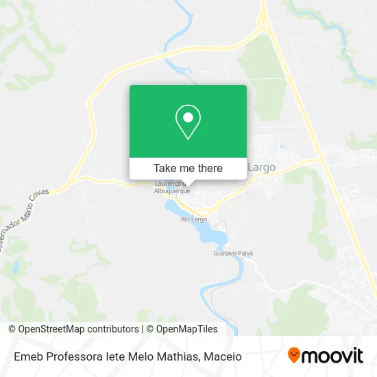 Emeb Professora Iete Melo Mathias map