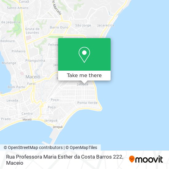 Mapa Rua Professora Maria Esther da Costa Barros 222