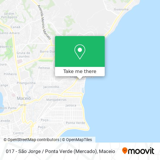 017 - São Jorge / Ponta Verde (Mercado) map