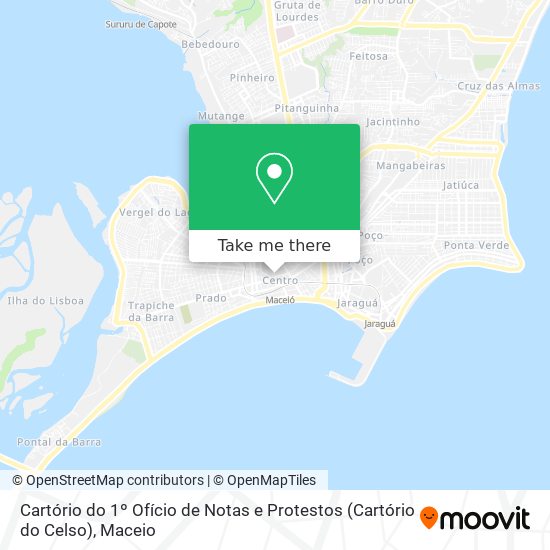 Mapa Cartório do 1º Ofício de Notas e Protestos (Cartório do Celso)