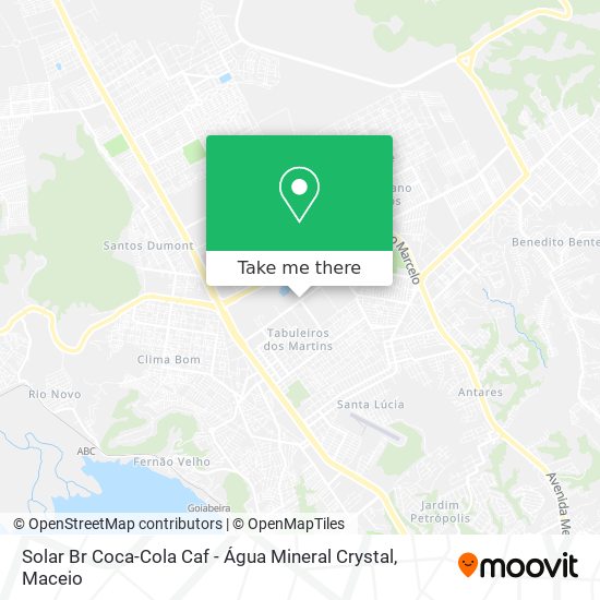 Solar Br Coca-Cola Caf - Água Mineral Crystal map