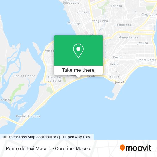 Mapa Ponto de táxi Maceió - Coruripe