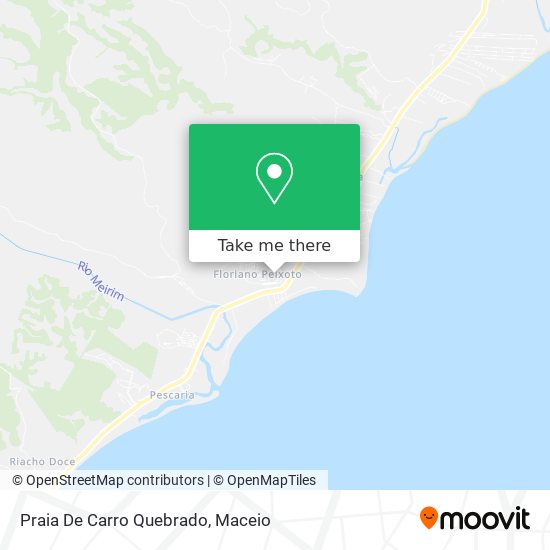 Mapa Praia De Carro Quebrado