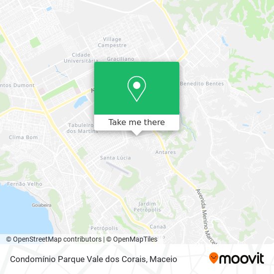 Condomínio Parque Vale dos Corais map