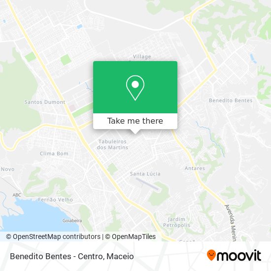 Benedito Bentes - Centro map