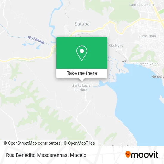 Rua Benedito Mascarenhas map