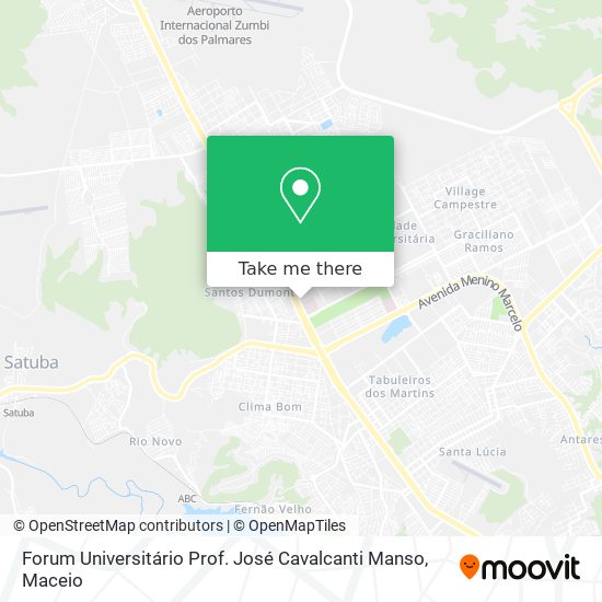 Forum Universitário Prof. José Cavalcanti Manso map