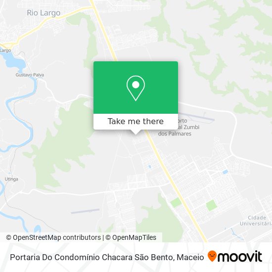 Portaria Do Condomínio Chacara São Bento map