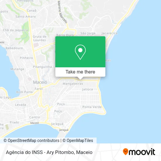 Agência do INSS - Ary Pitombo map