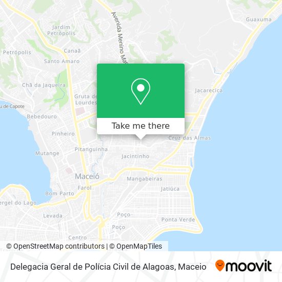 Delegacia Geral de Polícia Civil de Alagoas map