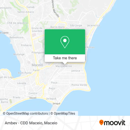 Ambev - CDD Maceio map