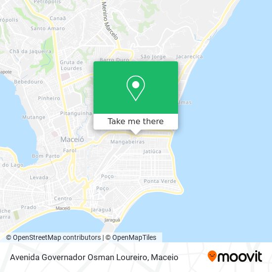 Mapa Avenida Governador Osman Loureiro