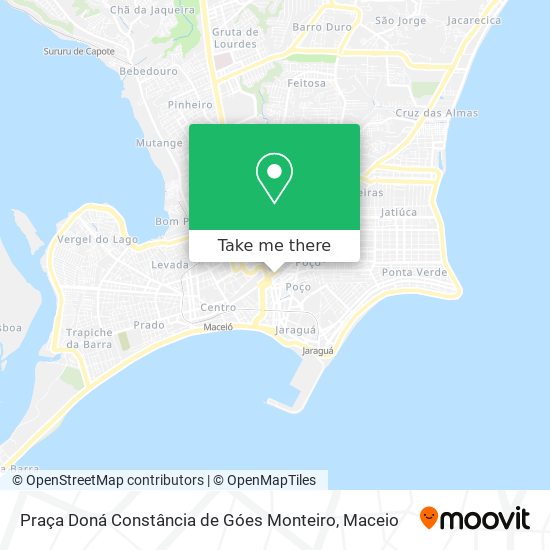 Mapa Praça Doná Constância de Góes Monteiro