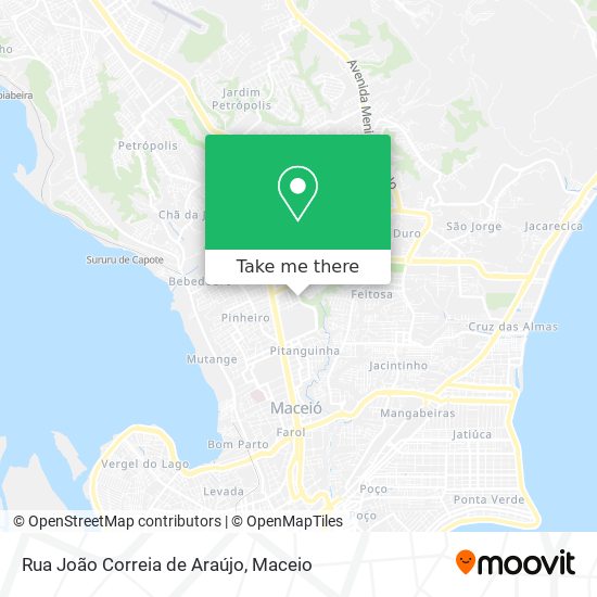 Mapa Rua João Correia de Araújo